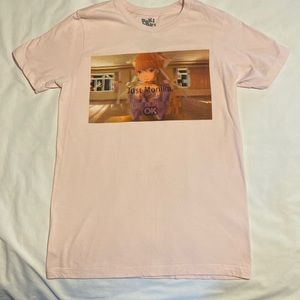 DOKI DOKI Literature Club ~ Small Just Monika Graphic T-Shirt ~ Pink